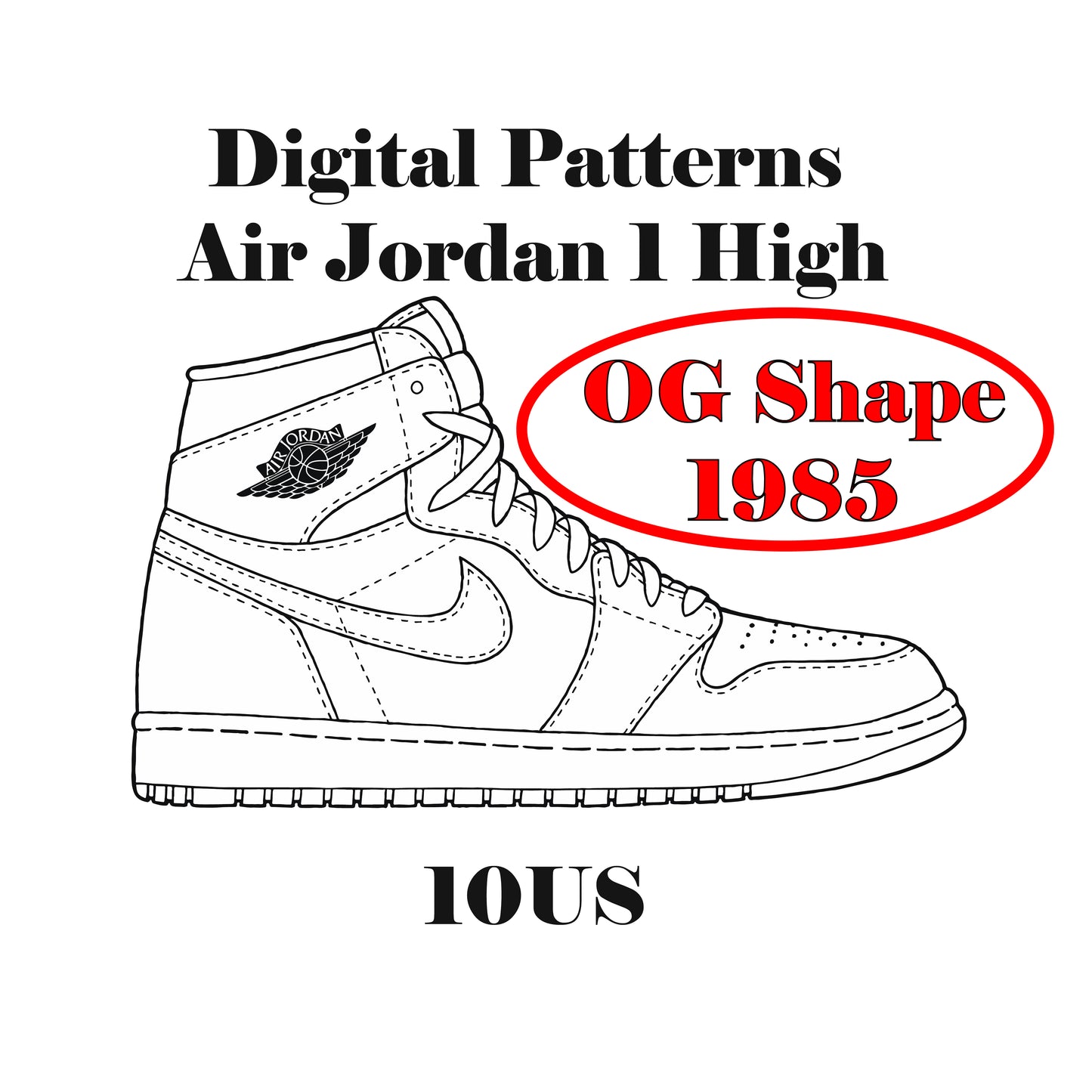 Air Jordan 1 OG 1995 Digital Patterns
