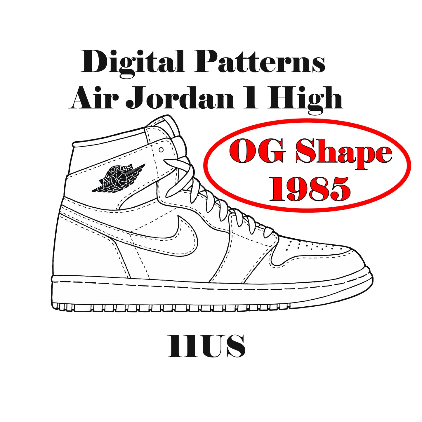 Air Jordan 1 OG 1995 Digital Patterns