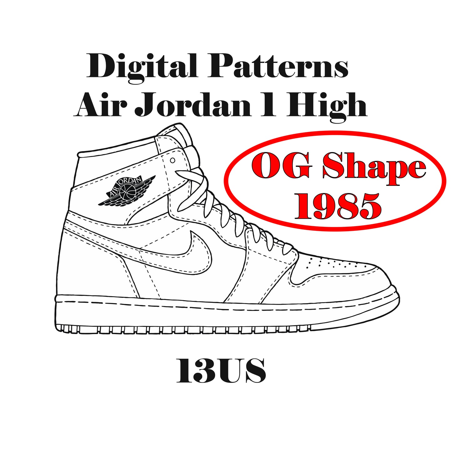 Air Jordan 1 OG 1995 Digital Patterns