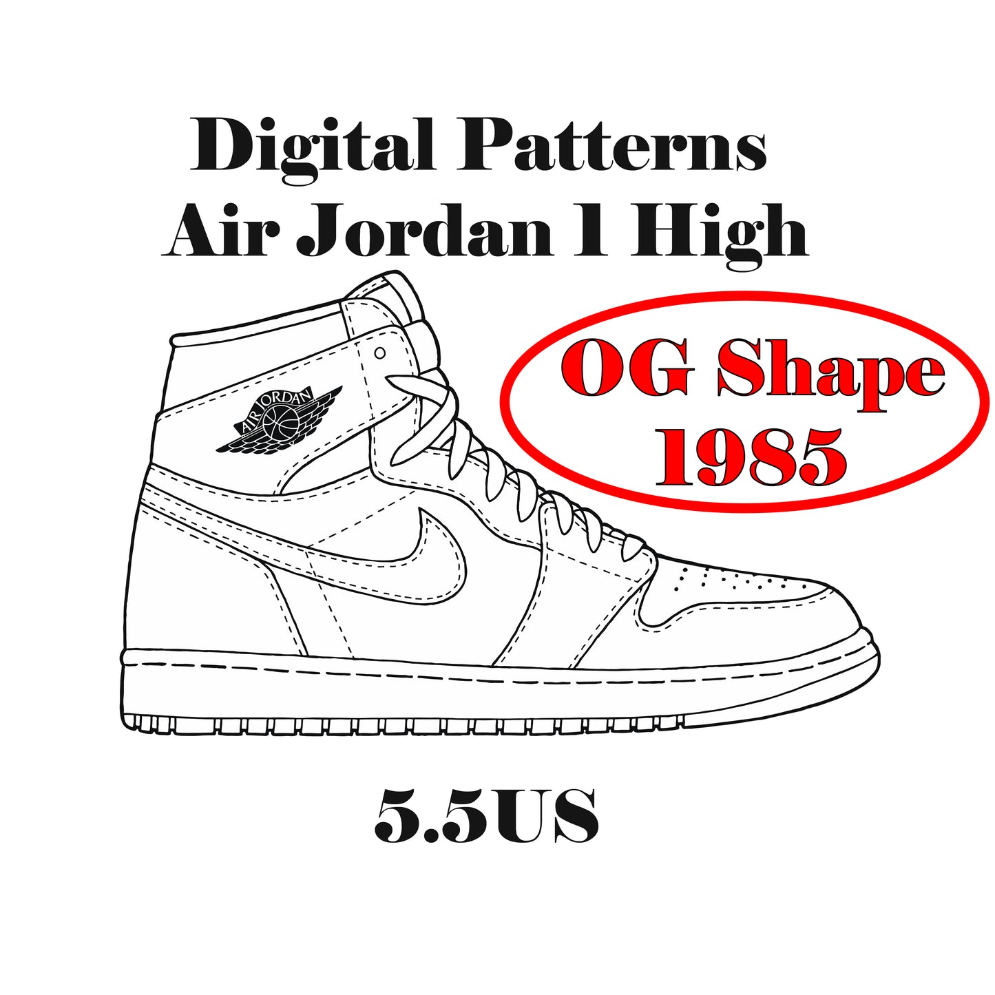 Air Jordan 1 OG 1995 Digital Patterns