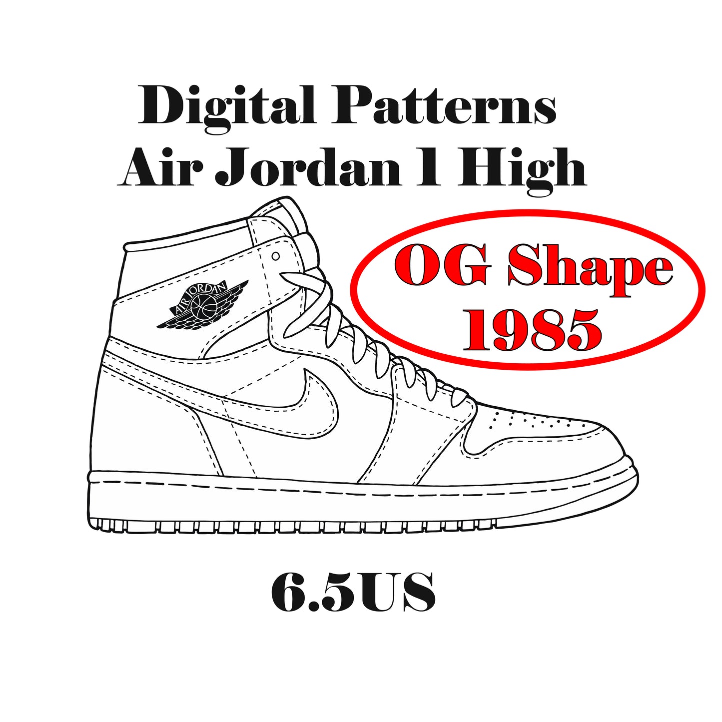 Air Jordan 1 OG 1995 Digital Patterns