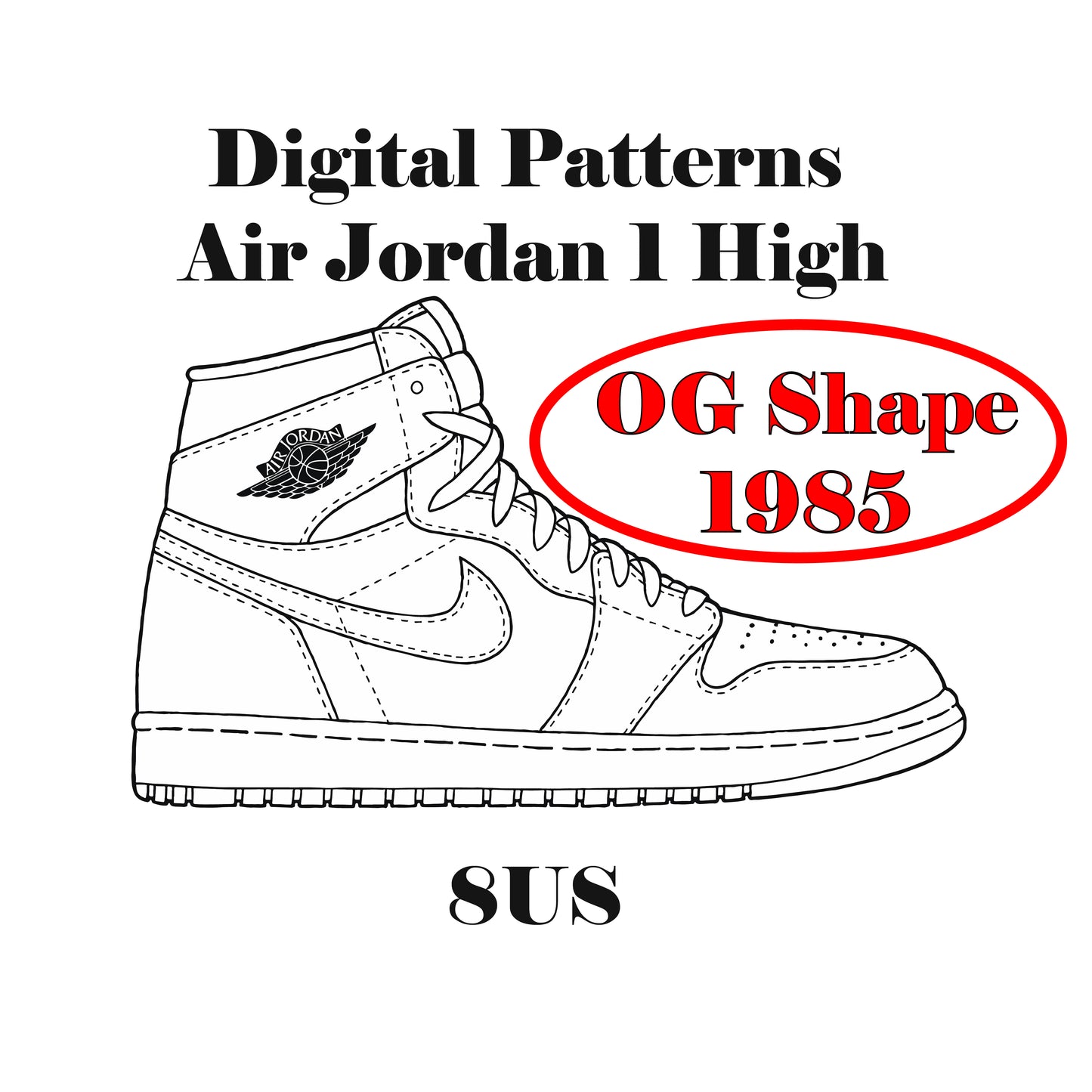 Air Jordan 1 OG 1995 Digital Patterns