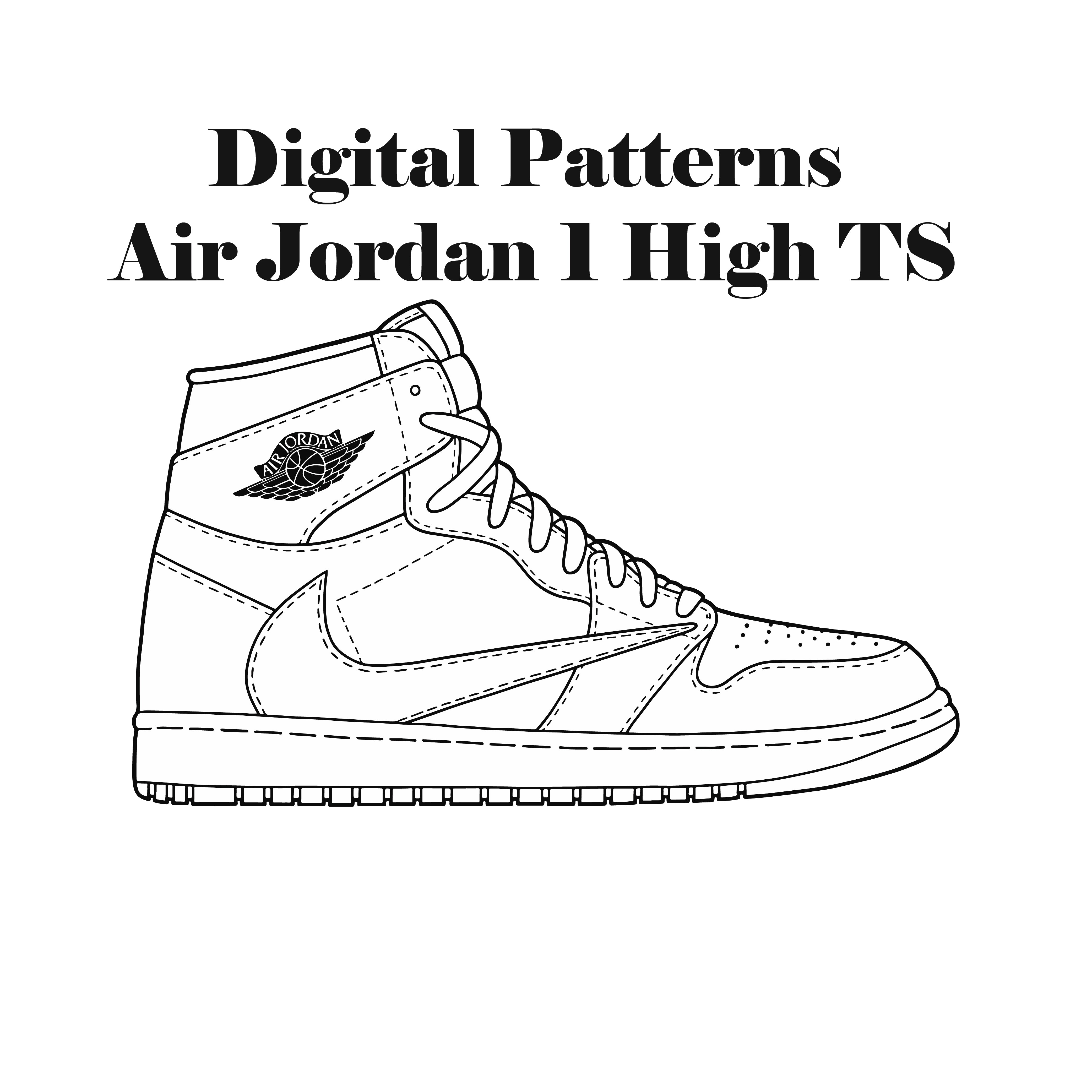 Air Jordan 1 High Travis Scott Digital Patterns – BespokePatternsCie