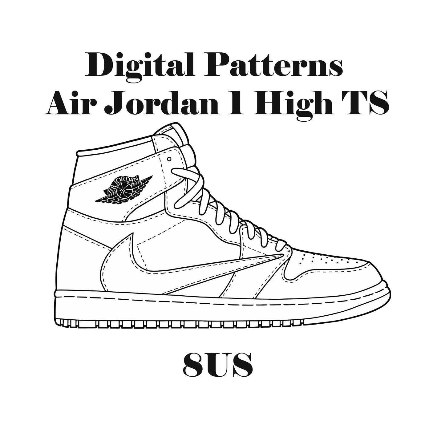 Air Jordan 1 High Travis Scott Digital Patterns