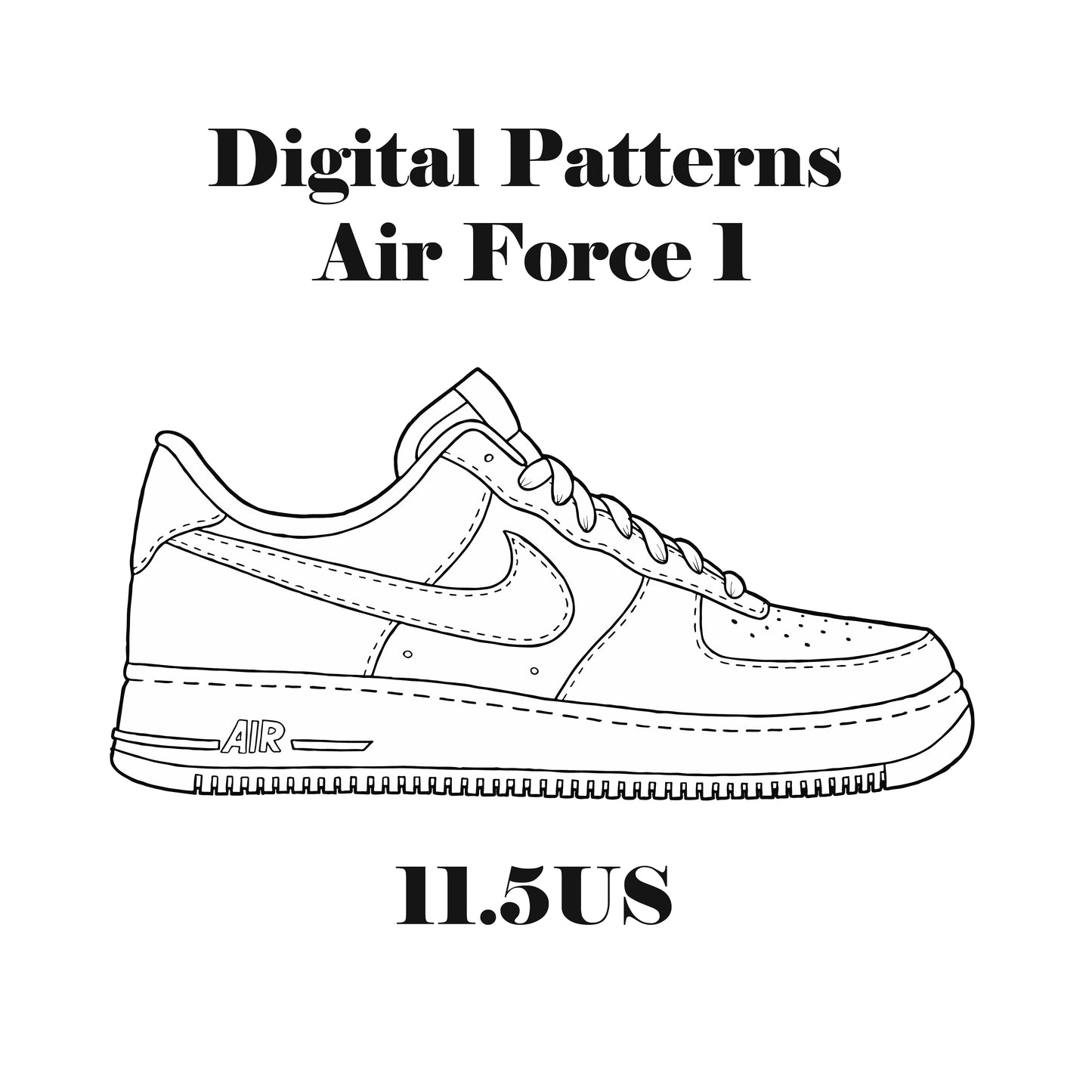 Air Force 1 Template 