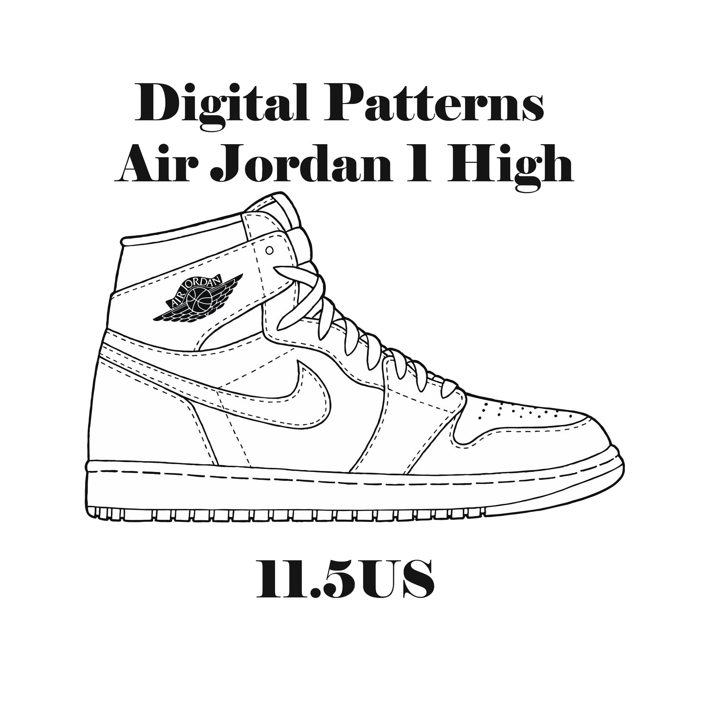 Air Jordan 1 High Digital Patterns