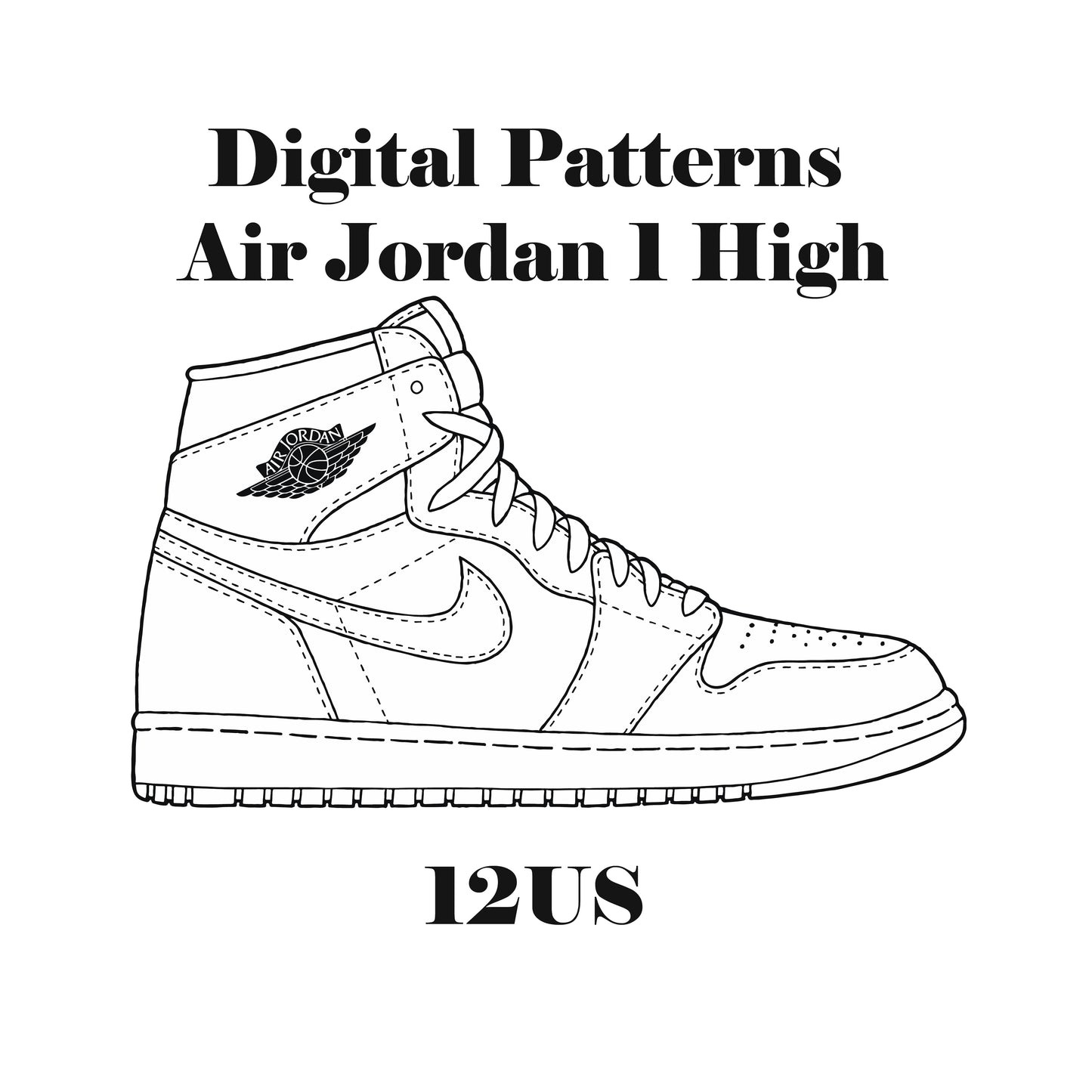 Air Jordan 1 High Digital Patterns