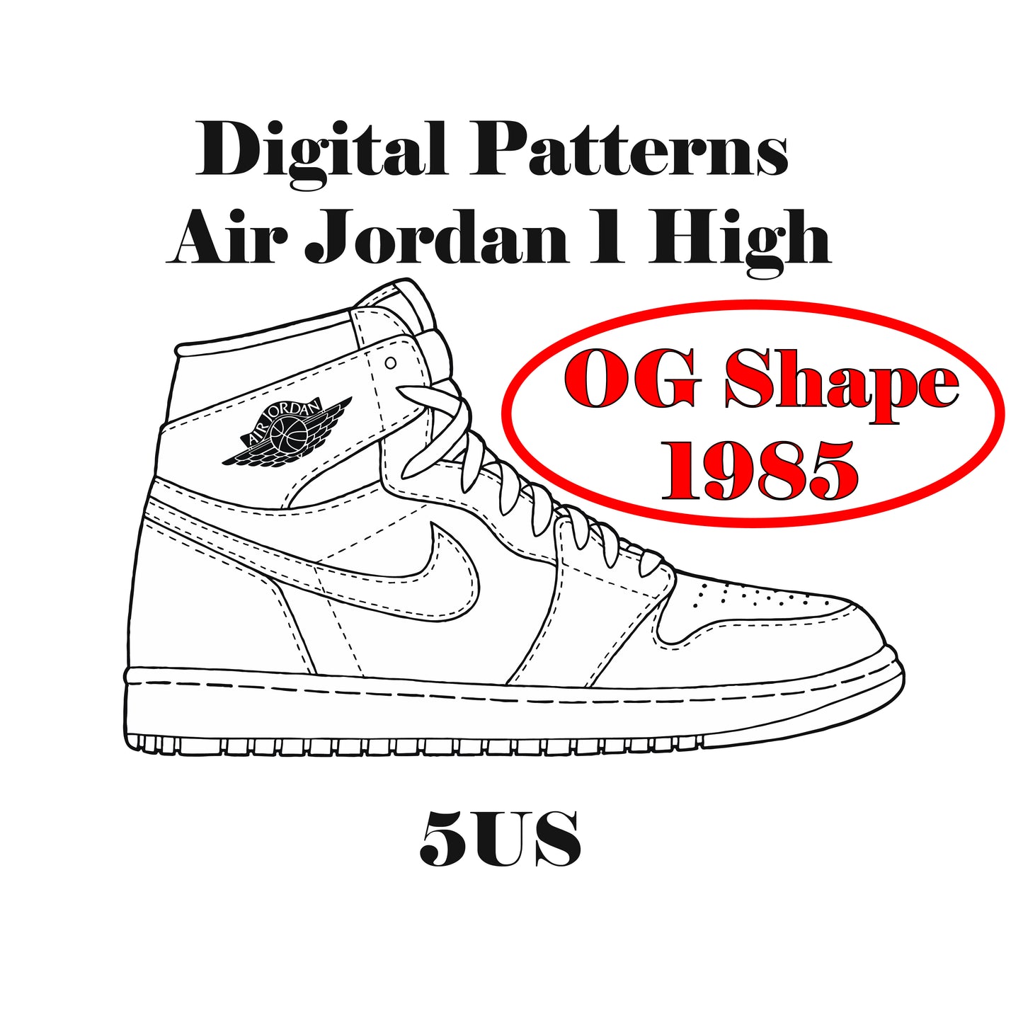 Air Jordan 1 OG 1995 Digital Patterns