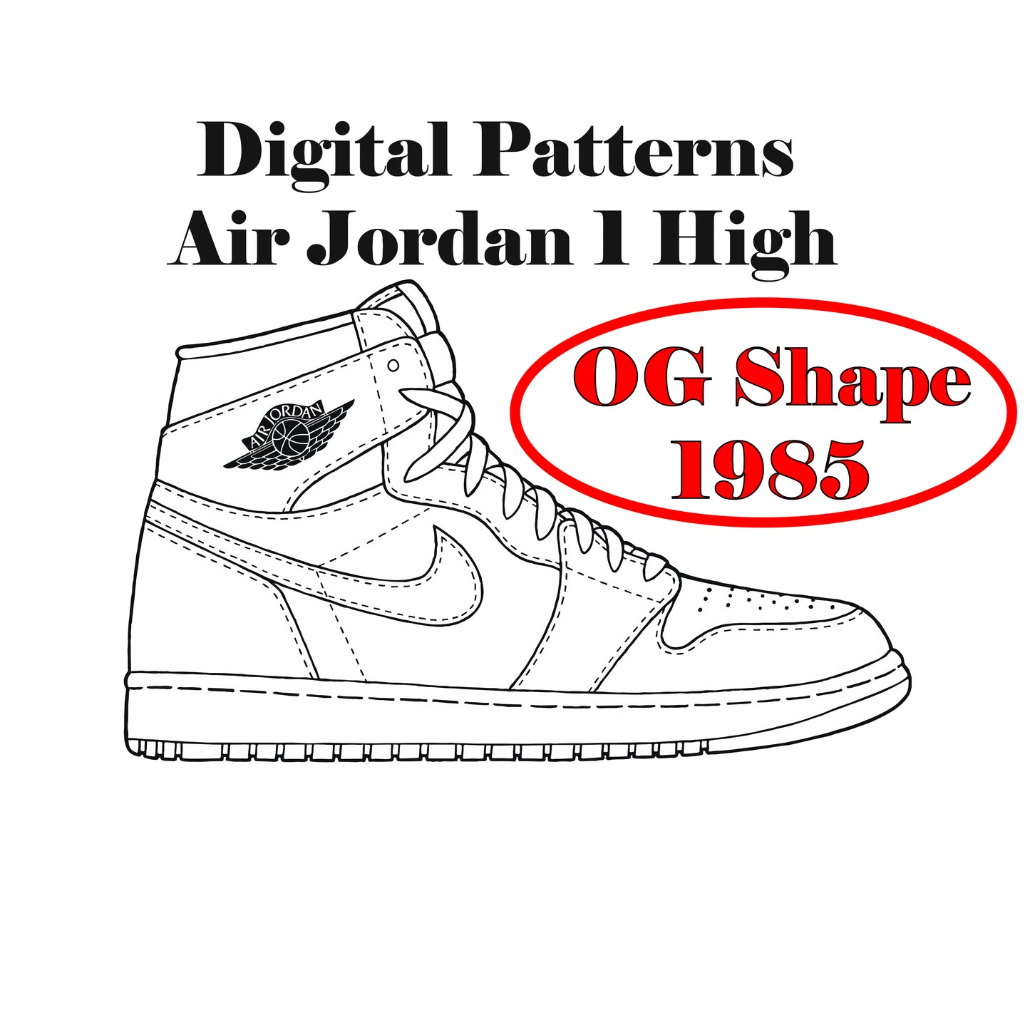 Air Jordan 1 OG 1995 Digital Patterns