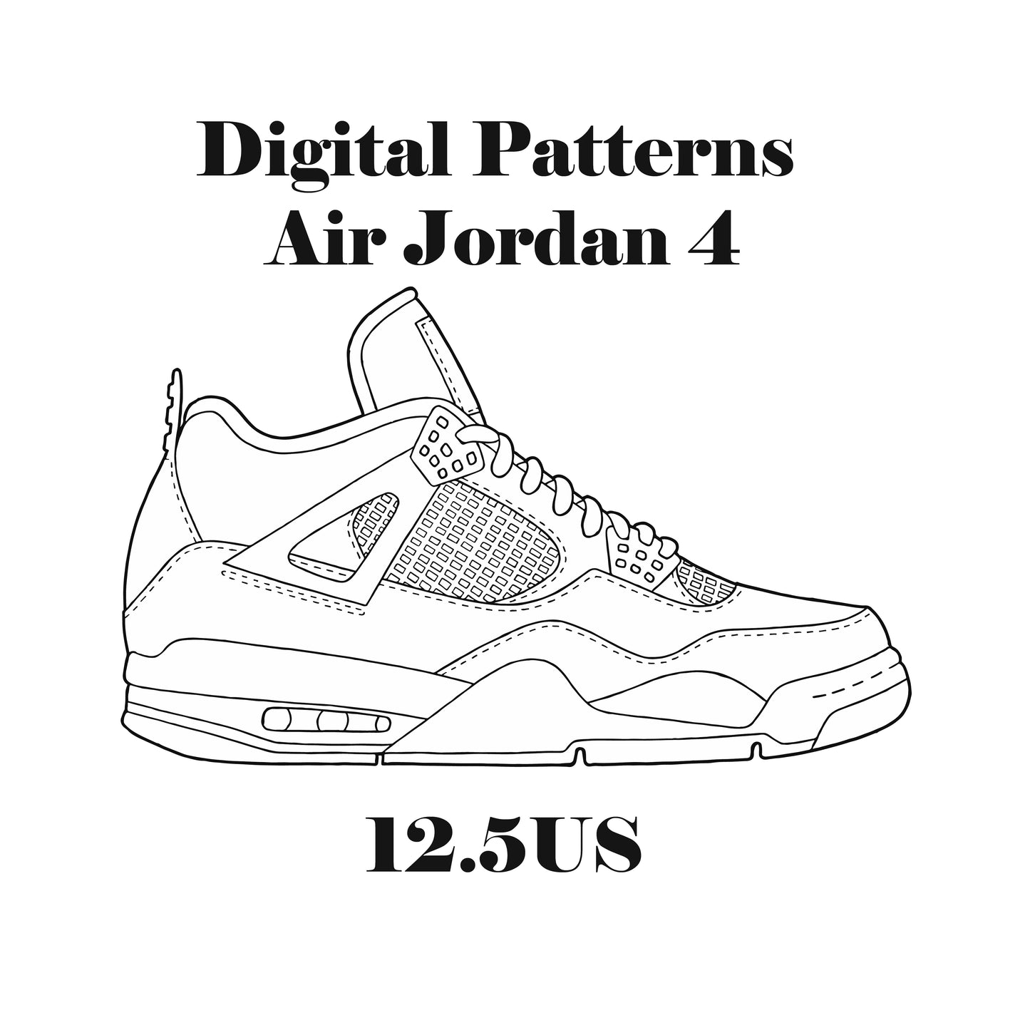 Air Jordan 4 Digital Patterns