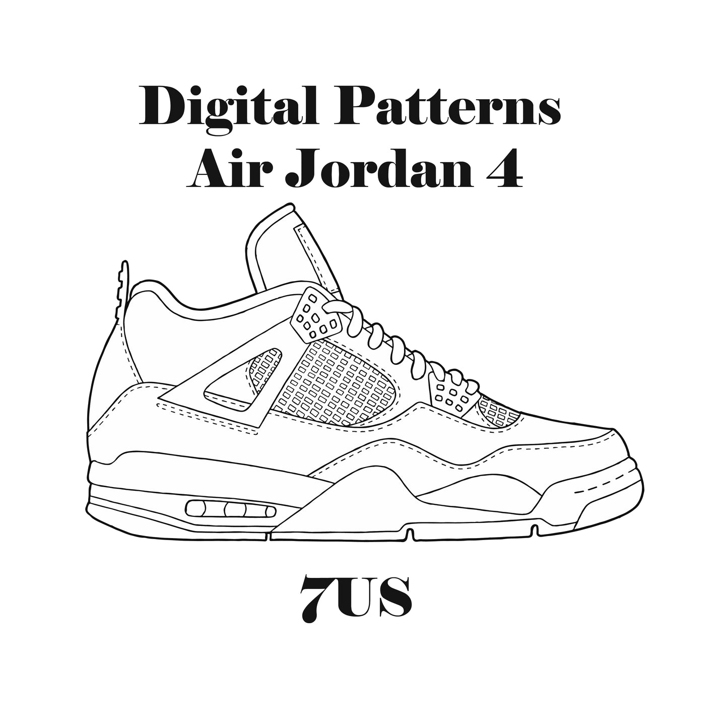 Air Jordan 4 Digital Patterns