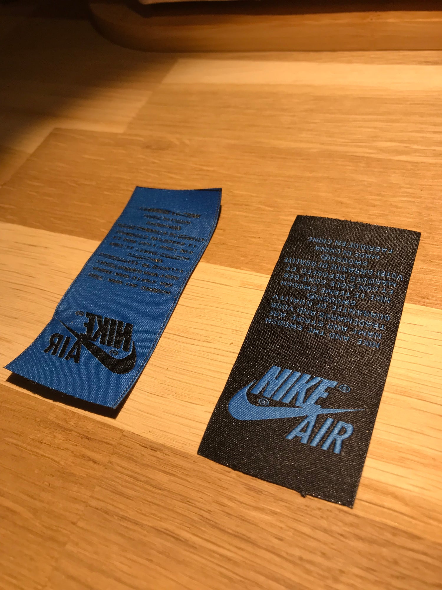 Nike Air Tag Black/Blue – BespokePatternsCie