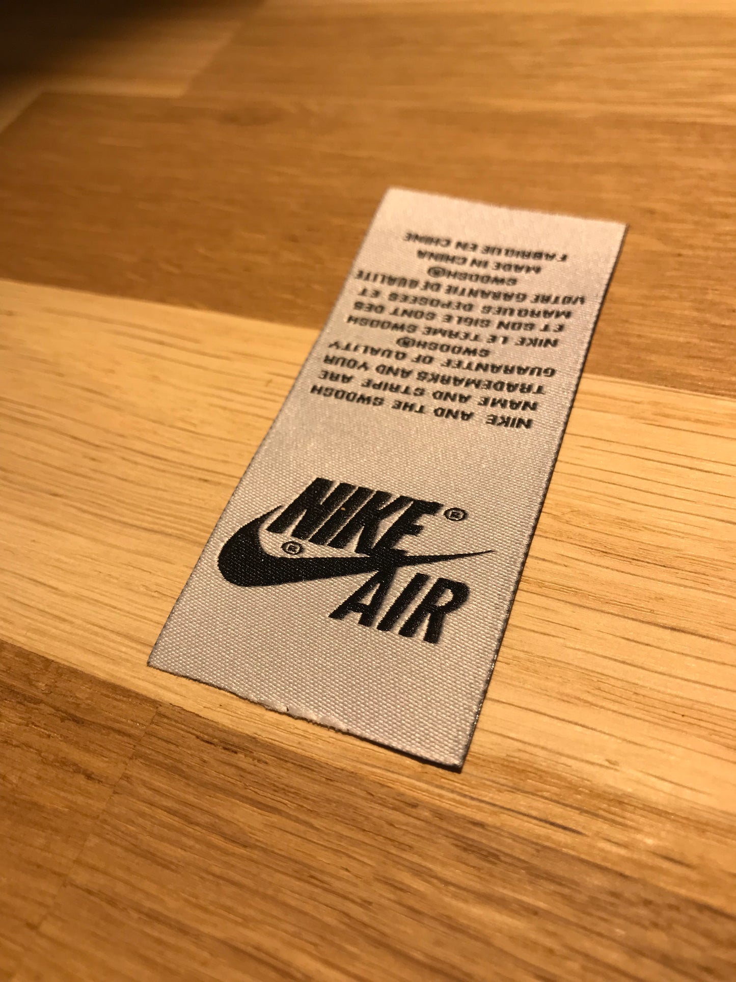 Nike Air Tag Black/Blue – BespokePatternsCie