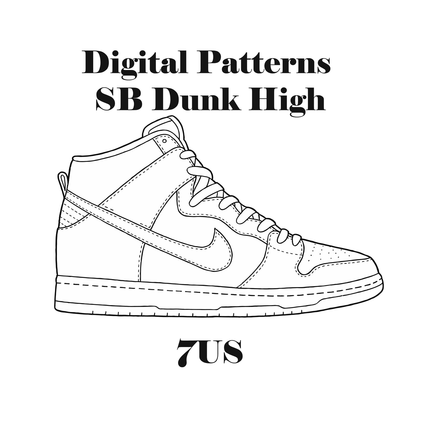 SB Dunk High Digital Patterns